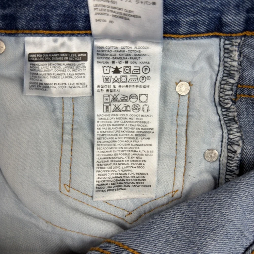 Levis 550 Relaxed Fit Jeans Mens 40x32 Blue Medium Wash Tapered Leg‎ 00550-4891